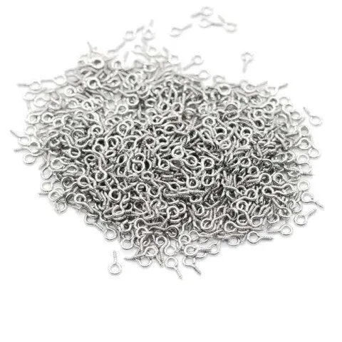 Resin Art Hub Necklaces Screw Eye Hooks for Resin Pendants 100 pieces Resin Art Hub Necklaces Screw Eye Hooks for Resin Pendants 100 pieces