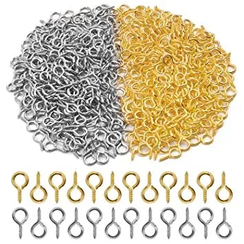 Resin Art Hub Necklaces Screw Eye Hooks for Resin Pendants 100 pieces Resin Art Hub Necklaces Screw Eye Hooks for Resin Pendants 100 pieces