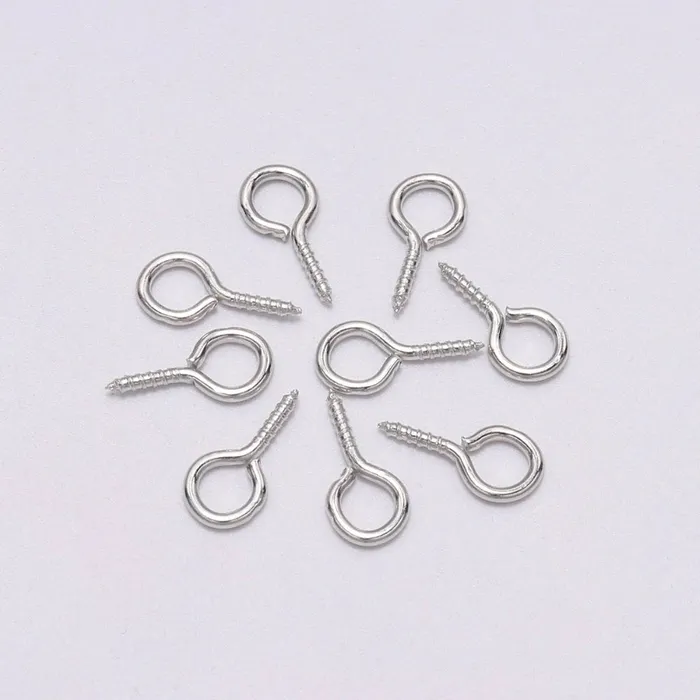 Resin Art Hub Necklaces Screw Eye Hooks for Resin Pendants 100 pieces Resin Art Hub Necklaces Screw Eye Hooks for Resin Pendants 100 pieces