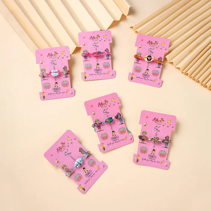 Yellow Chimes Necklaces Yellow Chimes Bracelet for Girls kids Jewellery for Girls Woven Friendship Bracelets Return Gift for Birthday Give Aways Return Gift Set for Kids Girls Design8