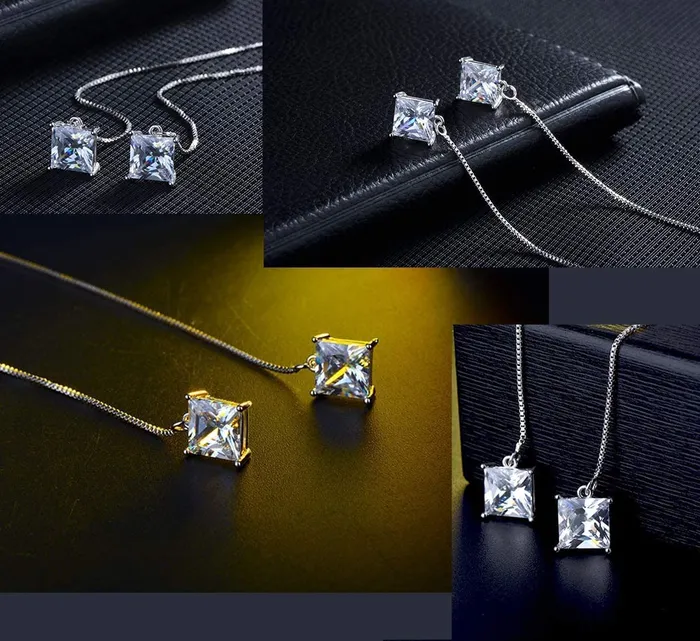 Yellow Chimes Rings Yellow Chimes Crystal Earrings for Women Pearl Dangling Silver Plated Sui Dhaga Threader Earring for Women and Girls