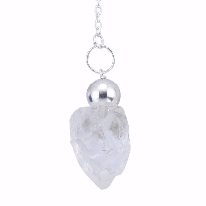 Benjamin International Earrings Clear Quartz Rough Cut