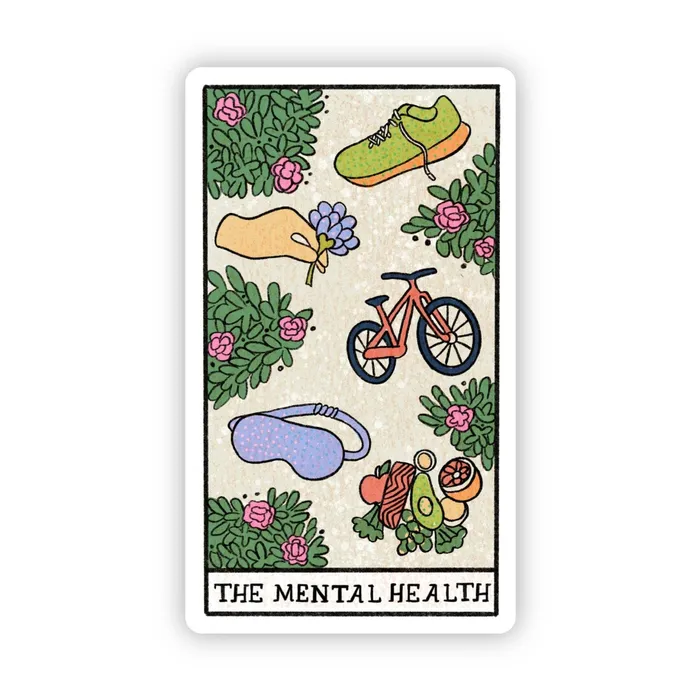 Earrings Big Moods The Mental Health Tarot Card Sticker