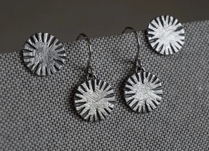 Earrings Briana Harrison Medium Circle Ridge Post Earrings Earrings Briana Harrison Medium Circle Ridge Post Earrings