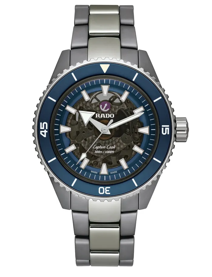 Earrings RADO RADOCaptain Cook HighTech Ceramic R32128202 430 mm Automatic