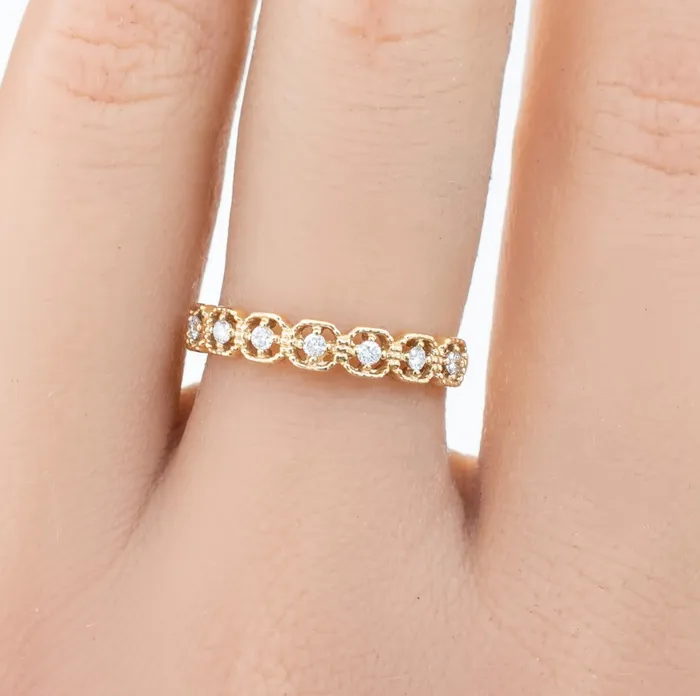 Milgrain Square Ring Envero Jewelry Rings