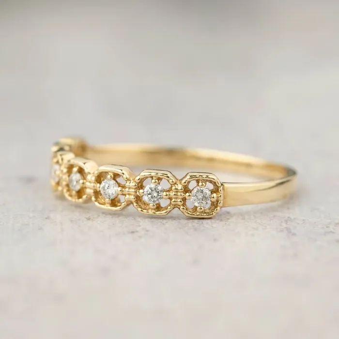 Milgrain Square Ring Envero Jewelry Rings