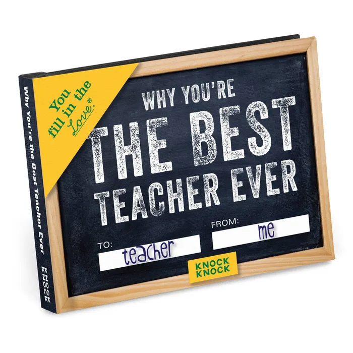 Why Youre the Best Teacher Ever Fill in the Love Gift Book Knock Knock Necklaces