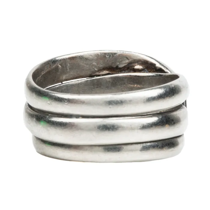 Bell Bird Antiques Rings Art Deco Platinum Snake Diamond Ring