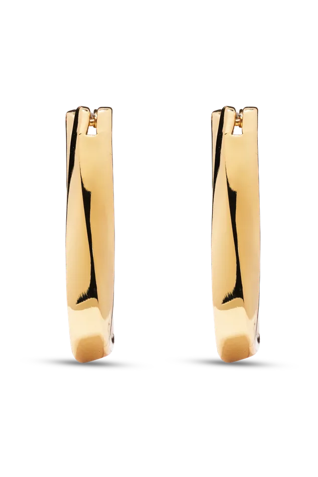 Crystal Haze Jewelry Earrings Trinity Hoops Plain