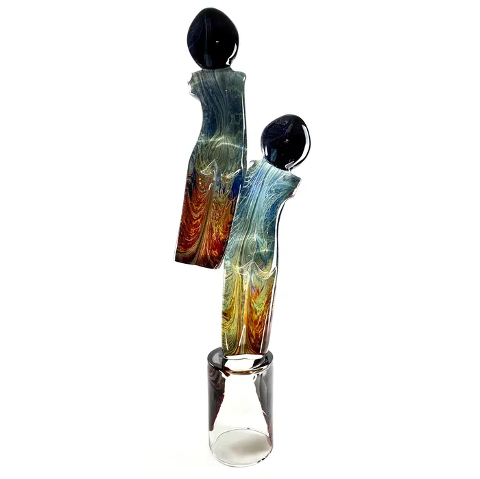 Earrings Tagliapietra Andrea Murano Glass Twins Calcedonio