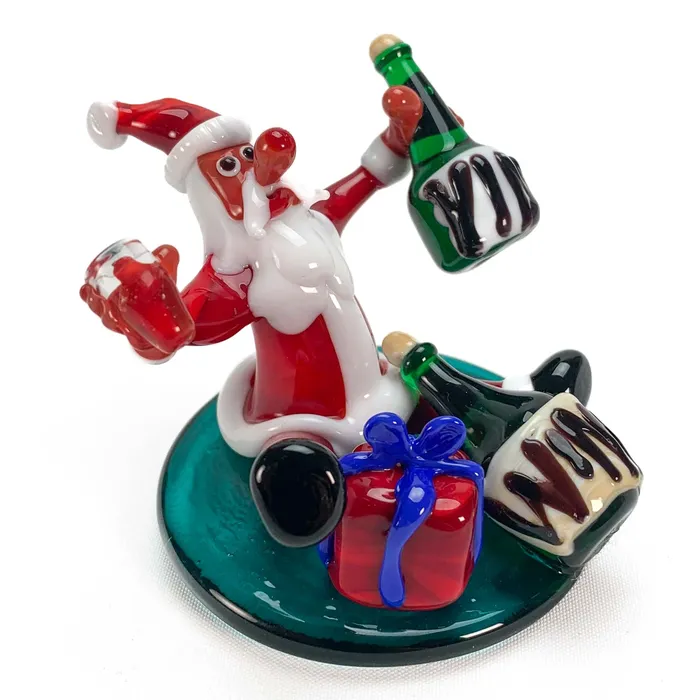 Earrings Vianello Mauro drunk santa claus christmas