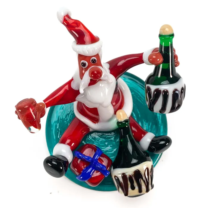Earrings Vianello Mauro drunk santa claus christmas