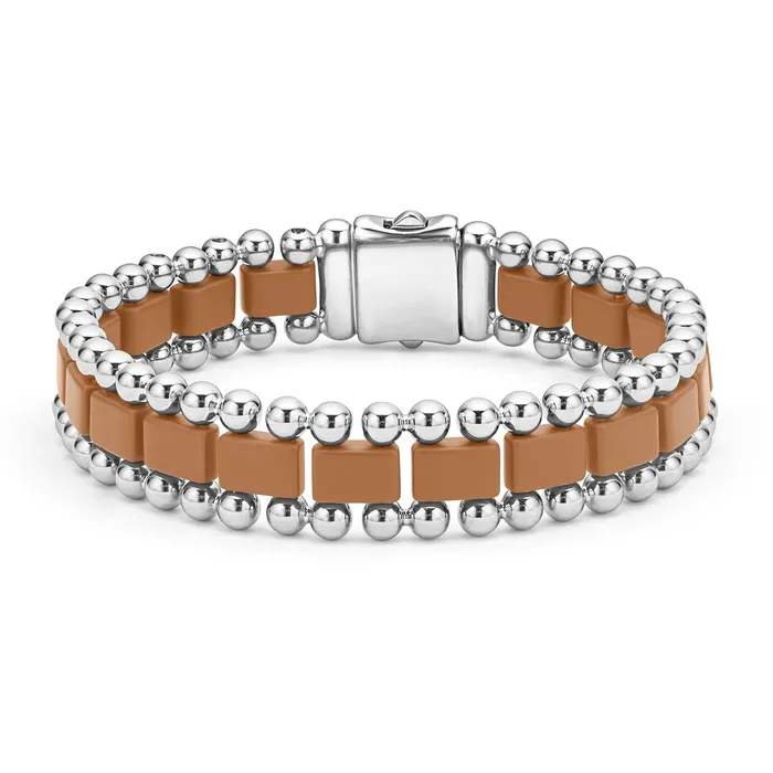 LAGOS Bracelets Anthem Matte Tan Ceramic Link Bracelet