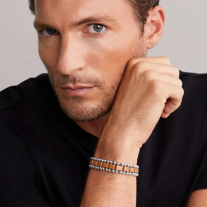 LAGOS Bracelets Anthem Matte Tan Ceramic Link Bracelet