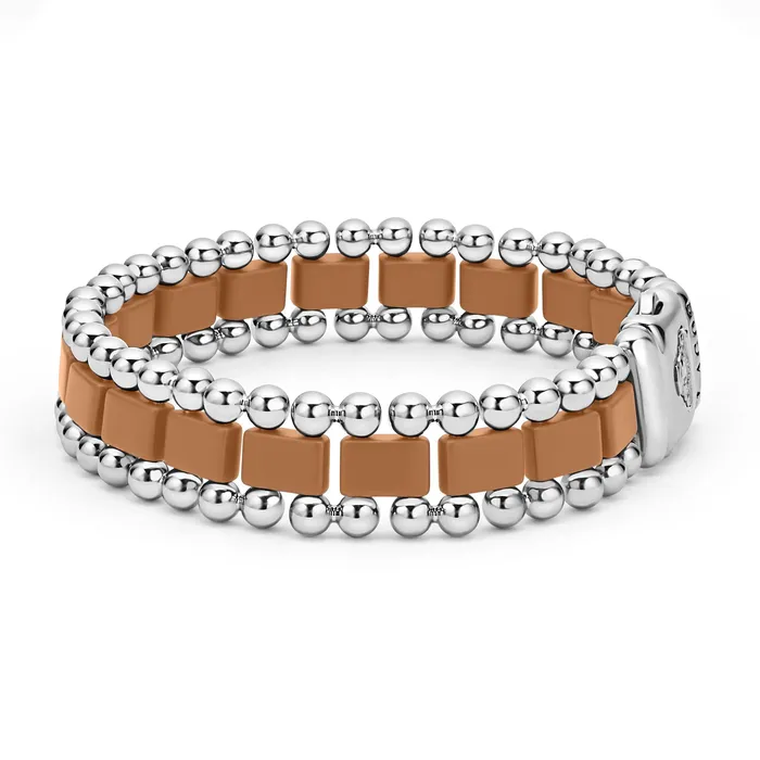 LAGOS Bracelets Anthem Matte Tan Ceramic Link Bracelet
