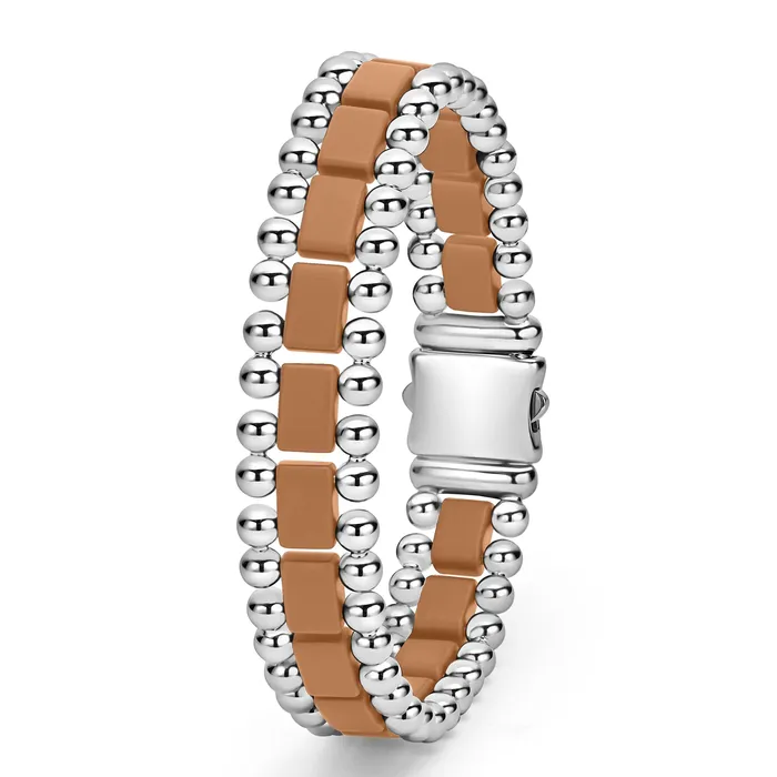 LAGOS Bracelets Anthem Matte Tan Ceramic Link Bracelet