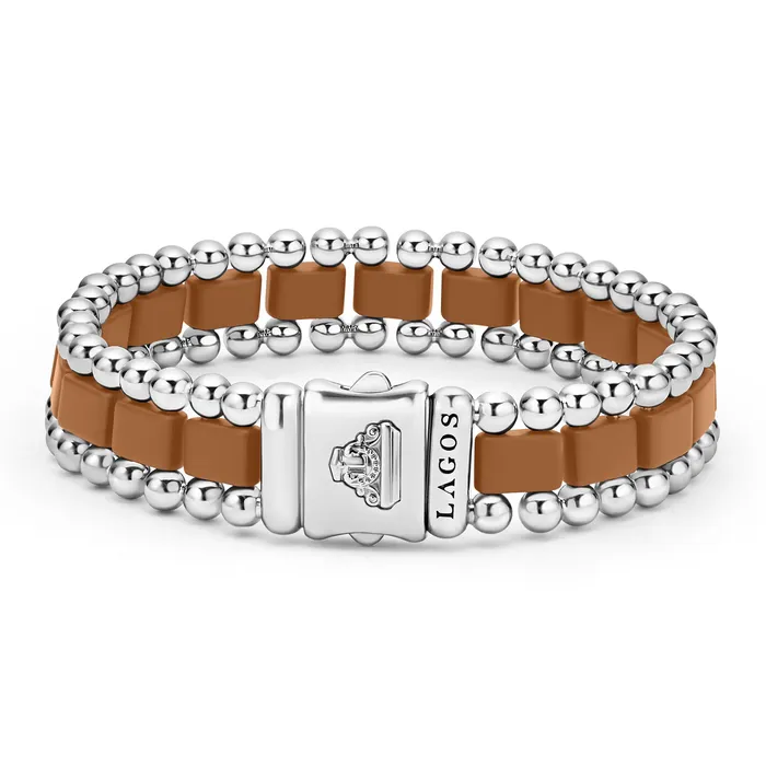 LAGOS Bracelets Anthem Matte Tan Ceramic Link Bracelet