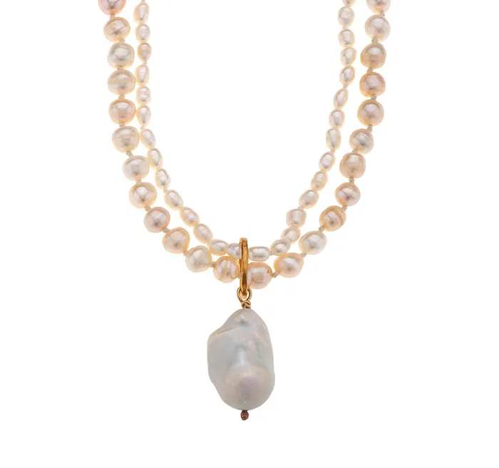 Necklaces Nava Zahavi Nava Zahavi TwoStrand Pearl Necklace