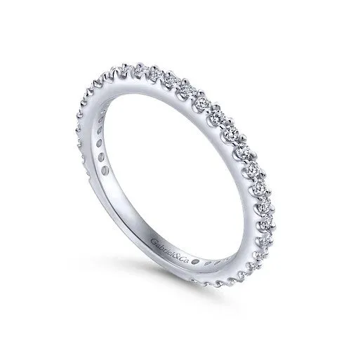 Rings 14K White Gold Matching Wedding Band GABRIEL CO