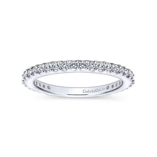 Rings 14K White Gold Matching Wedding Band GABRIEL CO