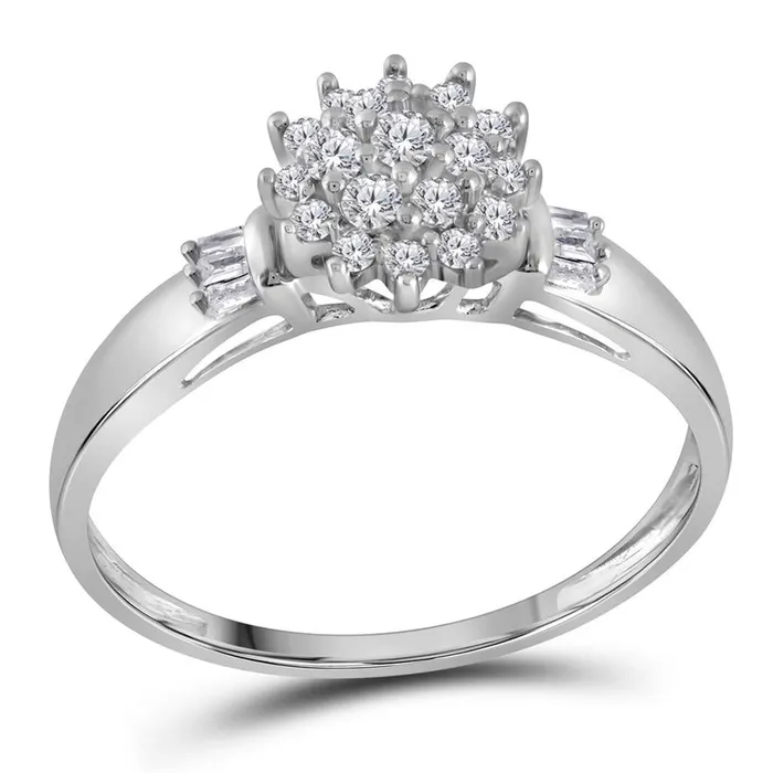 14CTWDiamond CLUSTER RING gndatlanta Rings