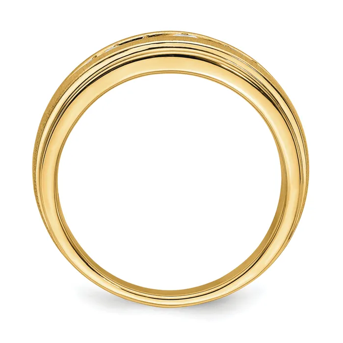 10k Yellow Gold Lab Grown Diamond VSSI G Mens Ring Goldia Rings