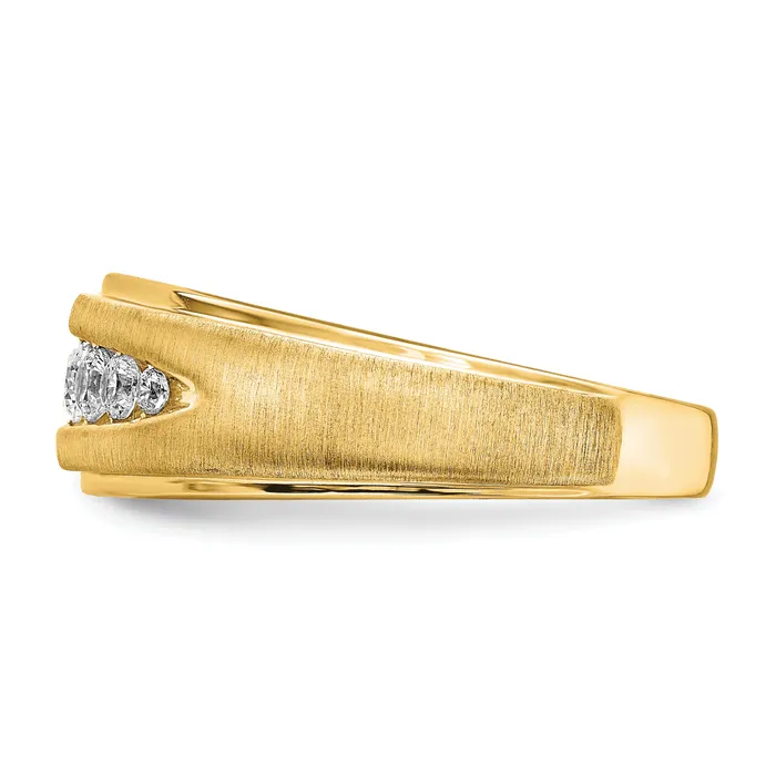 10k Yellow Gold Lab Grown Diamond VSSI G Mens Ring Goldia Rings