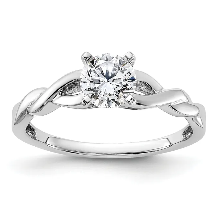 14k White Gold 12 Ct Lab Grown Diamond VSSI G Round Solitaire Engagement Ring Goldia Rings 14k White Gold 12 Ct Lab Grown Diamond VSSI G Round Solitaire Engagement Ring Goldia Rings