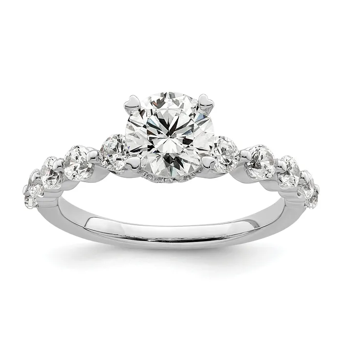14k White Gold 34 Ct Lab Grown Diamond VSSI G 34 Ct cetner Round Solitaire Engagement Ring Goldia Rings 14k White Gold 34 Ct Lab Grown Diamond VSSI G 34 Ct cetner Round Solitaire Engagement Ring Goldia Rings
