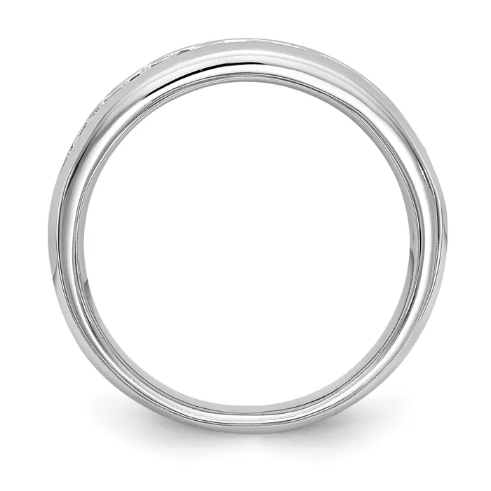 14k White Gold 34 Ct Lab Grown Diamond VSSI G Nine Stone Fashion band Goldia Rings