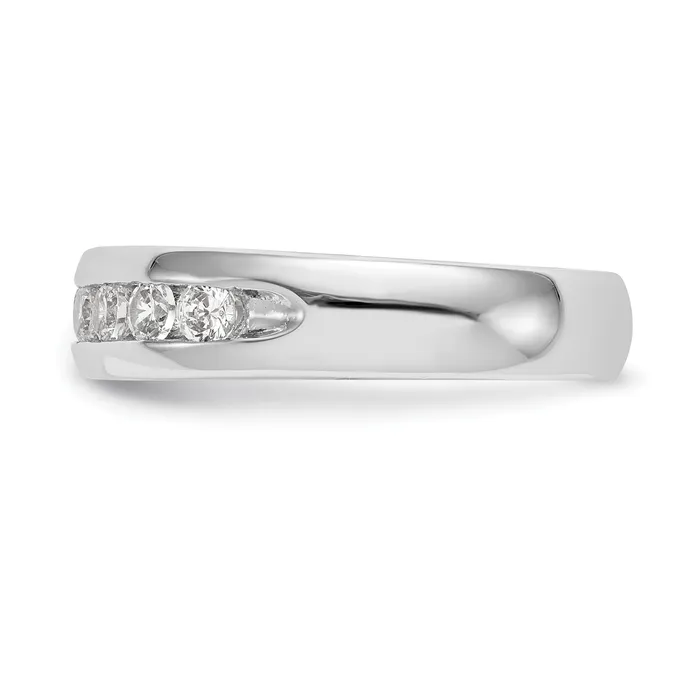 14k White Gold 34 Ct Lab Grown Diamond VSSI G Nine Stone Fashion band Goldia Rings