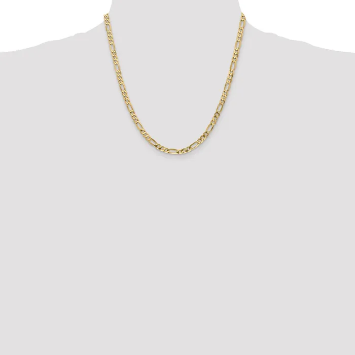 14K Yellow Gold 20 inch 475mm Flat Figaro with Lobster Clasp Chain Necklace MDS Necklaces 14K Yellow Gold 20 inch 475mm Flat Figaro with Lobster Clasp Chain Necklace MDS Necklaces