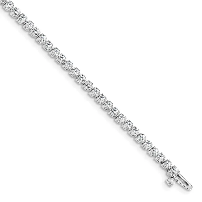 Bracelets 14k White Gold 4 34 Ct Lab Grown Diamond VSSI G Tennis Bracelet Goldia Bracelets 14k White Gold 4 34 Ct Lab Grown Diamond VSSI G Tennis Bracelet Goldia