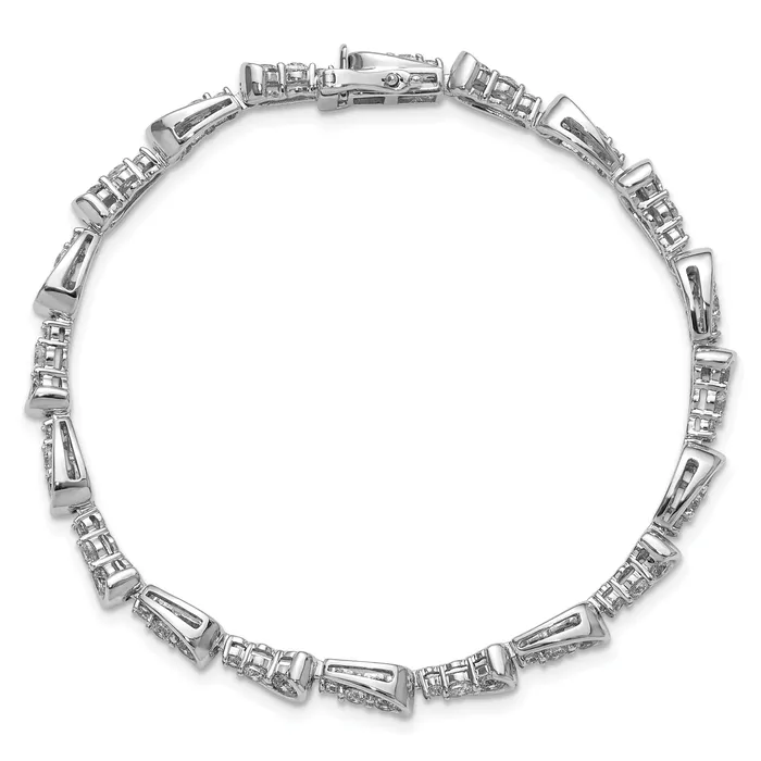 Bracelets Goldia 14k White Gold 3 38 Ct Lab Grown Diamond VSSI G 7 inch Bracelet
