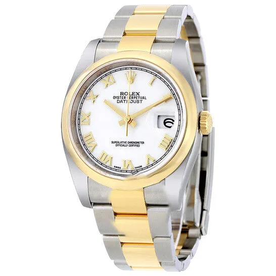 Bracelets JMS always Original Rolex Datejust 36 White Dial Stainless Steel and 18K Yellow Gold Oyster Bracelet Automatic Mens Watch 116203WRO Bracelets JMS always Original Rolex Datejust 36 White Dial Stainless Steel and 18K Yellow Gold Oyster Bracelet Automatic Mens Watch 116203WRO