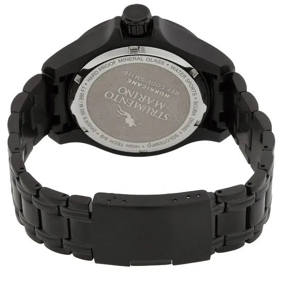 Bracelets JMS always Original Strumento Marino Hurricane 3 Hands Bracelet Quartz Black Dial Mens Watch SM116MBBKNRMR Bracelets JMS always Original Strumento Marino Hurricane 3 Hands Bracelet Quartz Black Dial Mens Watch SM116MBBKNRMR