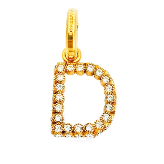 Charm Necklaces JMS always Original Burberry Ladies Gold D Crystalembellished Letter Charm Charm Necklaces JMS always Original Burberry Ladies Gold D Crystalembellished Letter Charm
