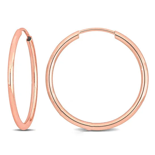 Earrings JMS always Original Amour 20mm Hoop Earrings in 14k Rose Gold