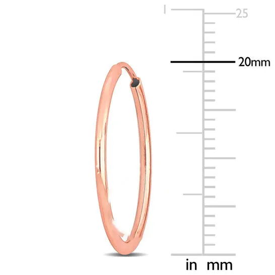Earrings JMS always Original Amour 20mm Hoop Earrings in 14k Rose Gold Earrings JMS always Original Amour 20mm Hoop Earrings in 14k Rose Gold