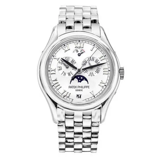 Earrings JMS always Original Patek Philippe Annual Calendar Moonphase Silver Dial Gold Stainless Steel Automatic Mens Watch 50361R Earrings JMS always Original Patek Philippe Annual Calendar Moonphase Silver Dial Gold Stainless Steel Automatic Mens Watch 50361R