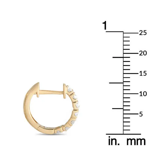 Earrings Original LB Exclusive 14K Yellow Gold 059ct Diamond Hoop Earrings JMS always Earrings Original LB Exclusive 14K Yellow Gold 059ct Diamond Hoop Earrings JMS always