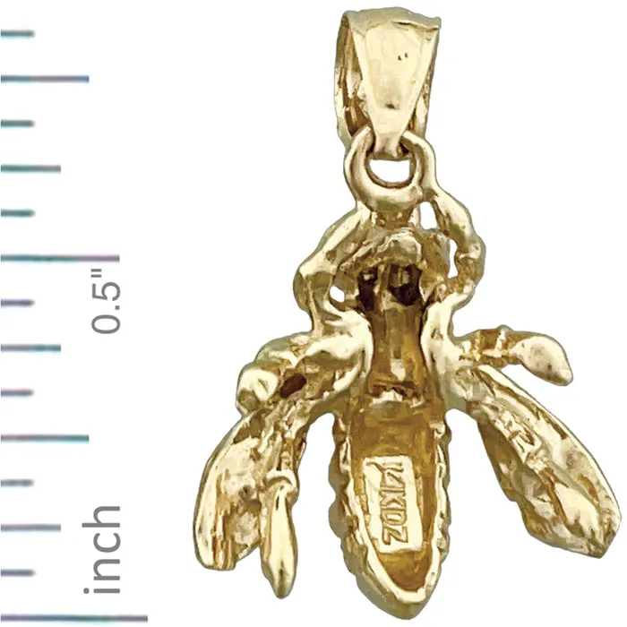 Goldia Charm Necklaces 14K Gold 3D Bumble Bee Charm