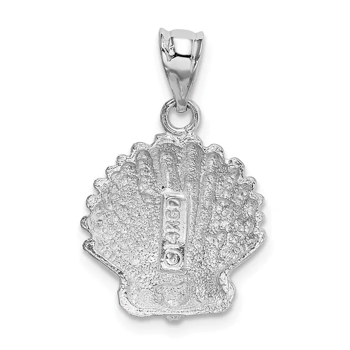 Goldia Charm Necklaces 14k White Gold Shell Charm