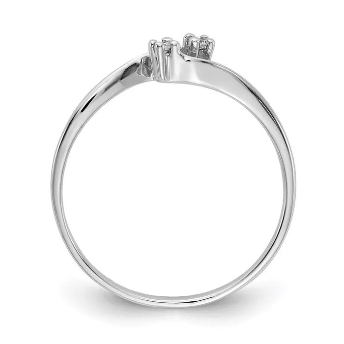 Goldiacom 14k White Gold VS Real Diamond ring Rings