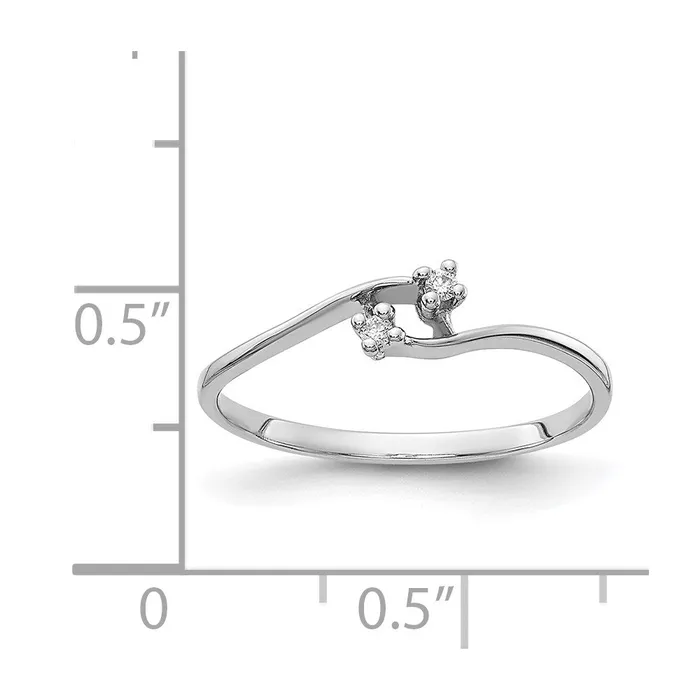 Goldiacom 14k White Gold VS Real Diamond ring Rings