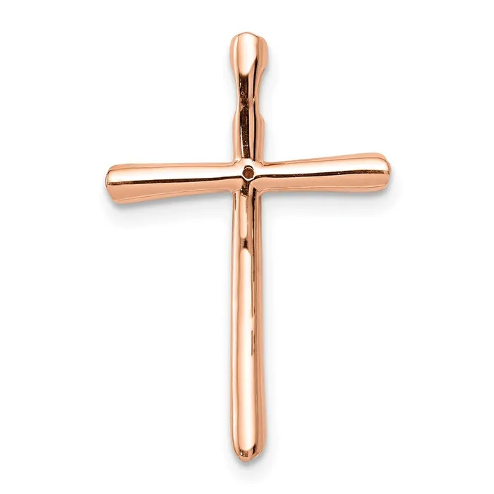 Goldia Necklaces 14k Rose Gold 01ct Real Diamond Chain Slide