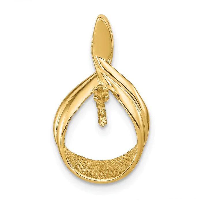 Goldia Necklaces 14K Yellow Gold 7mm Black FW Cultured Pearl AA Real Diamond pendant