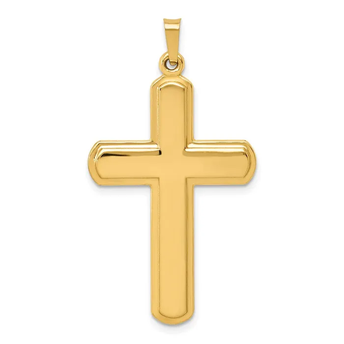 Goldia Necklaces 14k Yellow Gold Polished Latin Cross Pendant
