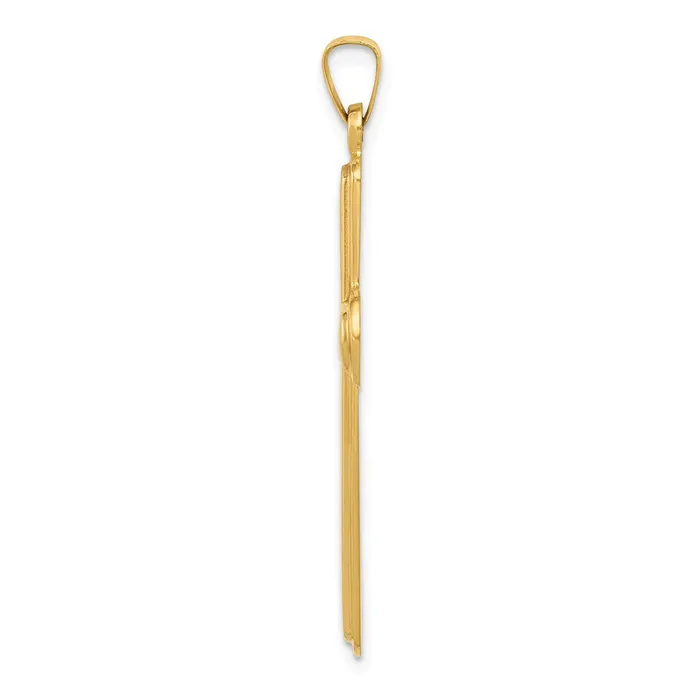 Goldia Necklaces 14k Yellow Gold Polished Latin Cross Pendant